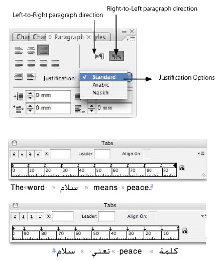 Adobe InDesign/InCopy Bidirectional Text - Arabic