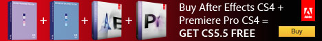 Buy After Effects CS4, Premiere Pro CS4 - Get CS5.5 FREE Buy After Effects CS4, Premiere Pro CS4 - Get CS5.5 FREE