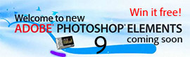 Win New Photoshop Elements 9, Free! Win New Photoshop Elements 9, Free!
