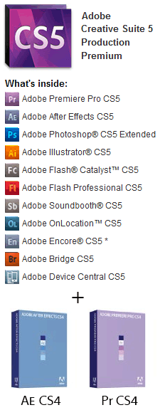 Get CS5 Production Premium Including CS4 Get CS5 Production Premium Including CS4