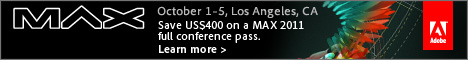 Save $400: Adobe MAX 2011 Conference Coupon Code Save $400: Adobe MAX 2011 Conference Coupon Code