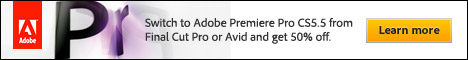 Half-Price Promotion Code: Premiere Pro CS5.5 Half-Price Promotion Code: Premiere Pro CS5.5