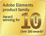 Adobe Elements Products: 10 Years, Over 180 Awards Adobe Elements Products: 10 Years, Over 180 Awards