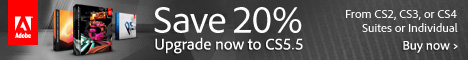 Save 20% On Your Adobe CS5.5 Upgrade! Save 20% On Your Adobe CS5.5 Upgrade!