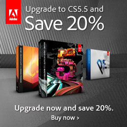 Get 20% Instant Discount on Adobe CS5.5 Upgrades Get 20% Instant Discount on Adobe CS5.5 Upgrades