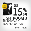 Save 15% off student edition of Lightroom with CS5.5