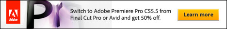 Half-Price Promotion Code: Premiere Pro CS5.5