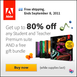 Students: Free Adobe Gift Bundle + Free Shipping