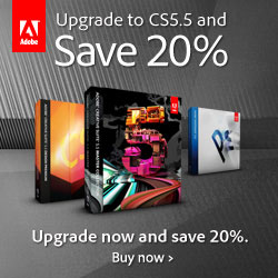 New Discount: Save 20% on Adobe CS5.5 Upgrade Prices Promotion