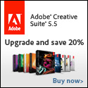 Save 20% extra on your upgrade to Adobe CS5.5