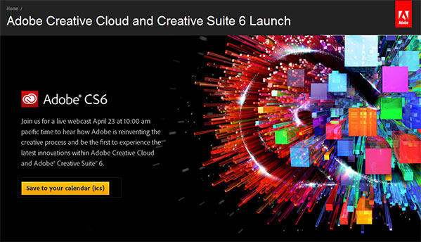 Here It Is — The Adobe CS6 Launch Event!