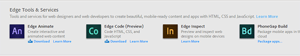 Download the Free Adobe Edge Tools & Services Now with Free Creative Cloud Membership