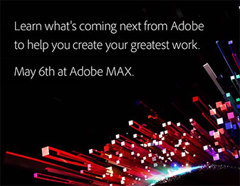 Learn what’s coming next from Adobe...