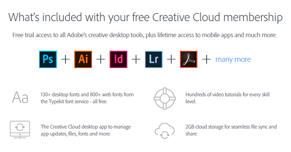 sharing adobe cloud app account