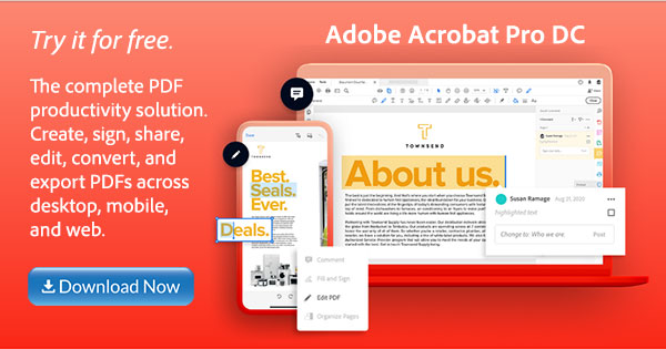 adobe acrobat pro dc trial free download