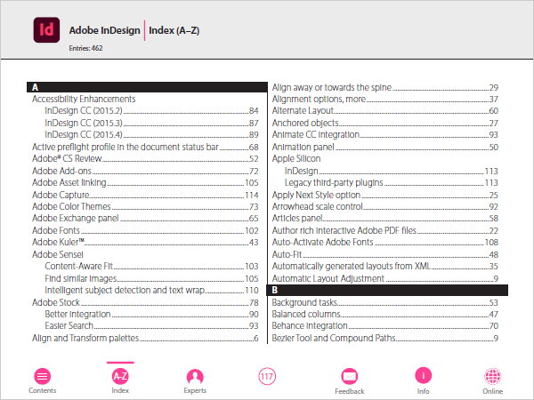 Complete Listing of All New Features in All Versions of InDesign