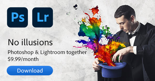 Download Photoshop + Lightroom + More for $9.99/Month with the Photography Plan