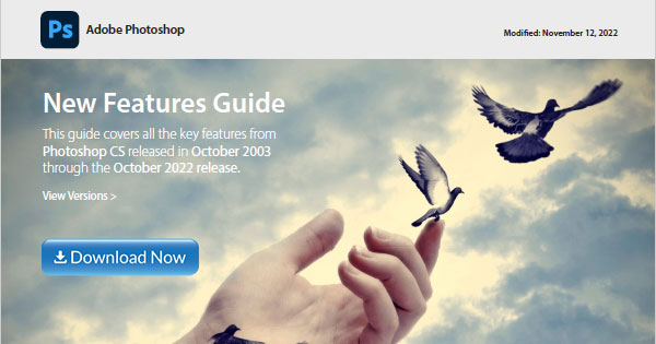 Free Download: The Photoshop New Features Guidebook (119 Pages)