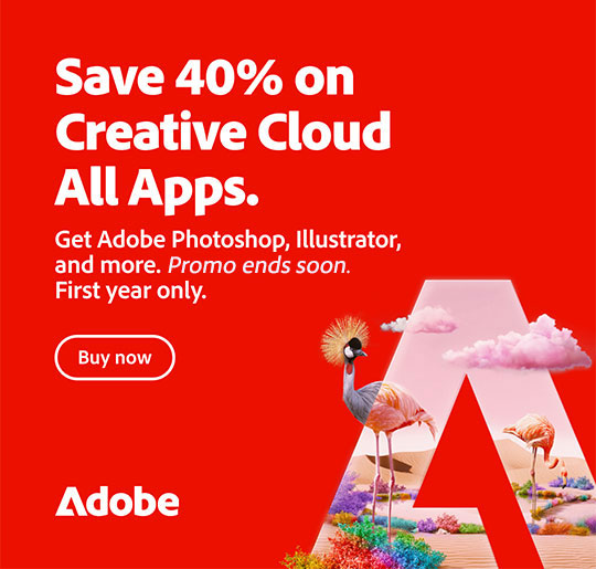 Special Offer: Get 40% off Adobe Creative Cloud