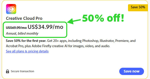 New Adobe Discount Rivals Black Friday: Save 50% on Creative Cloud Pro