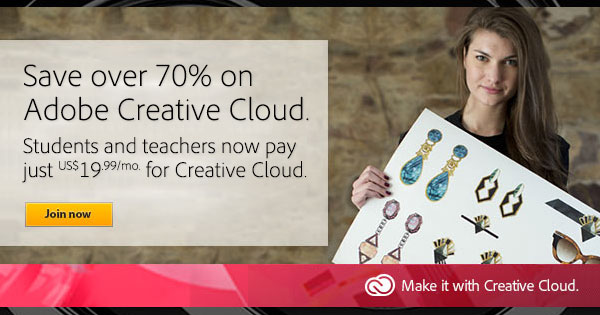Education Customers Now Save Over 70% on Creative Cloud Pro